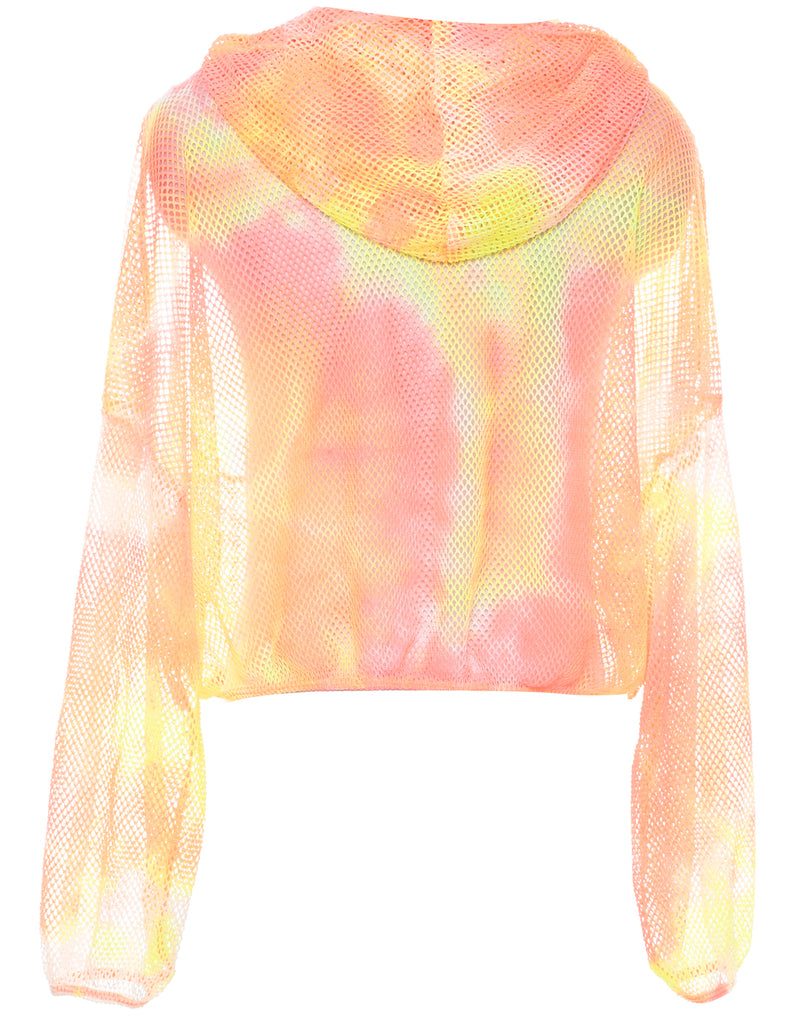 Hooded Crochet Jumper - XL