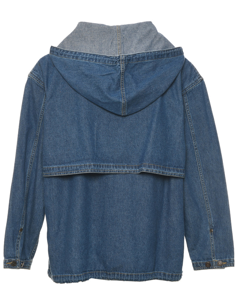 Hooded Denim Jacket - L