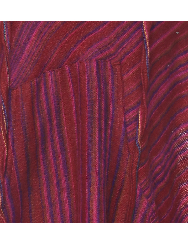 Hooded Vintage Poncho - XL