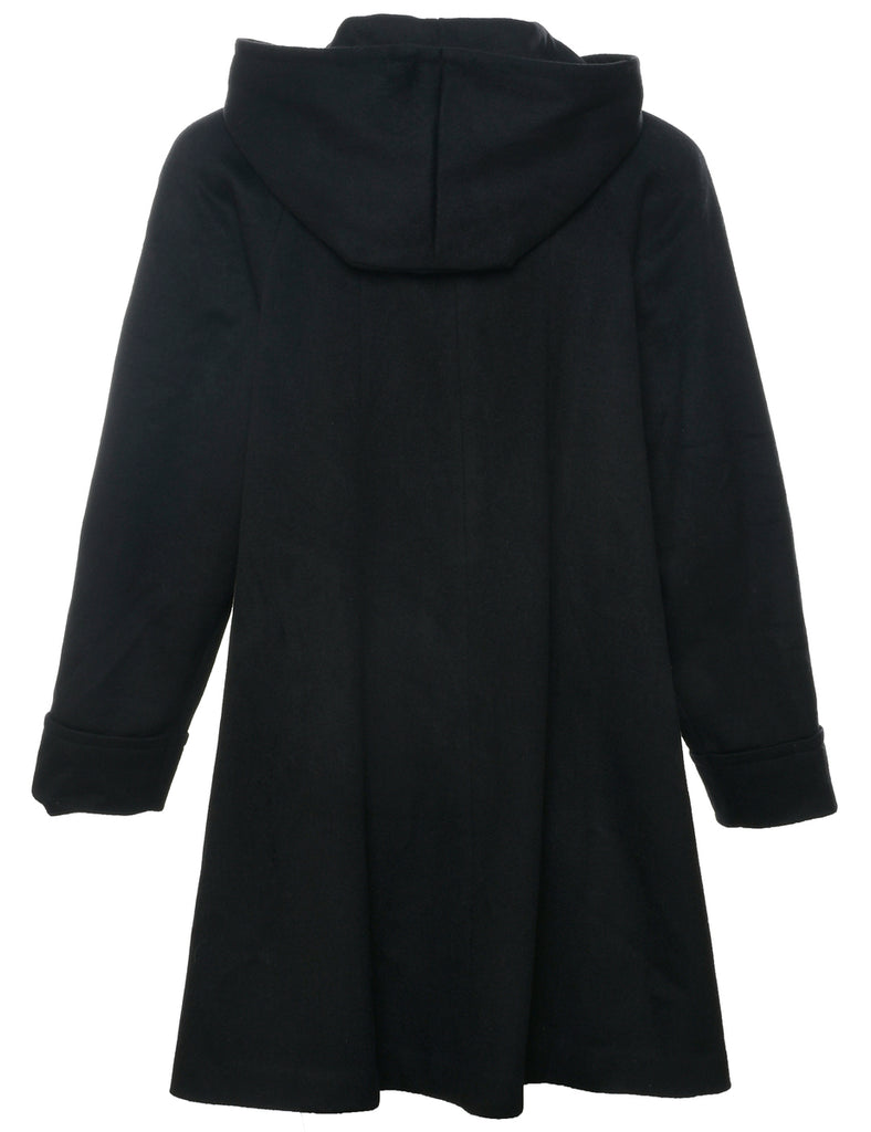 Hooded Wool Coat - L