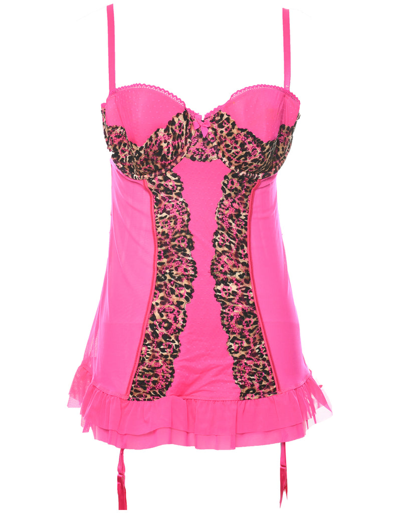 Hot Pink Y2K Babydoll - XS