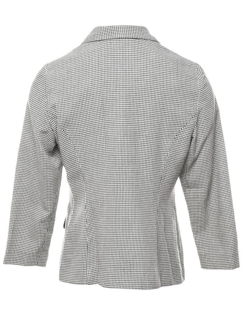 Houndstooth Grey Blazer - M