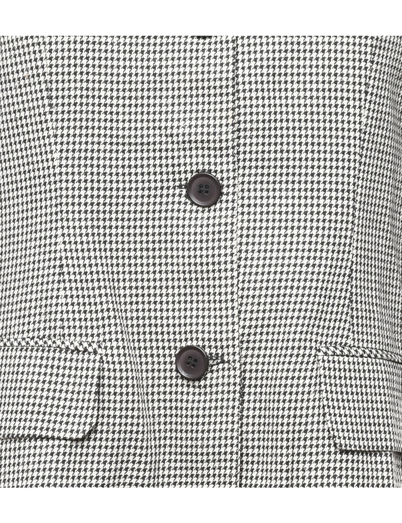 Houndstooth Grey Blazer - M