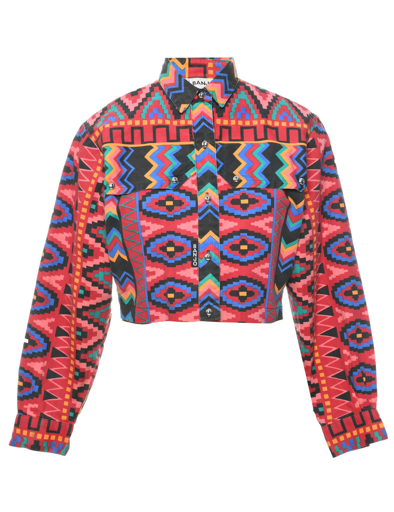 Ikat Pattern Jacket - M