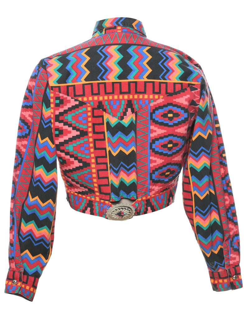 Ikat Pattern Jacket - M
