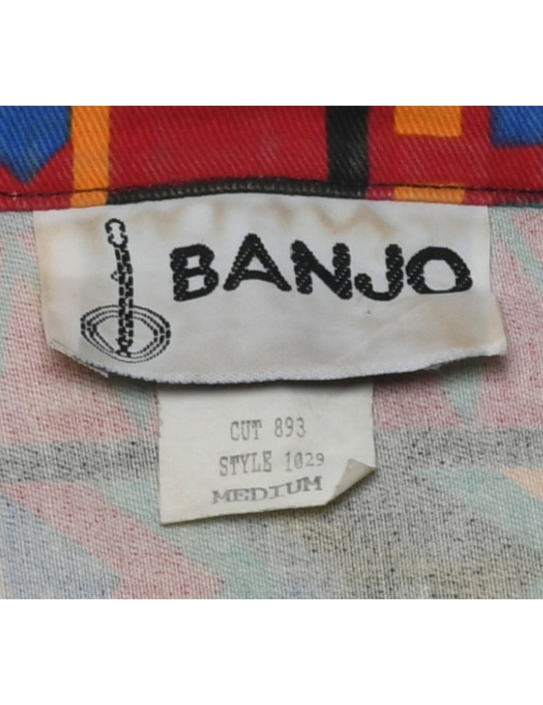 Ikat Pattern Jacket - M