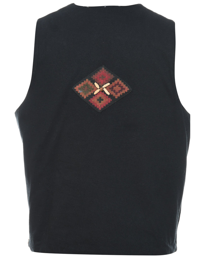 Ikat Pattern Waistcoat - S