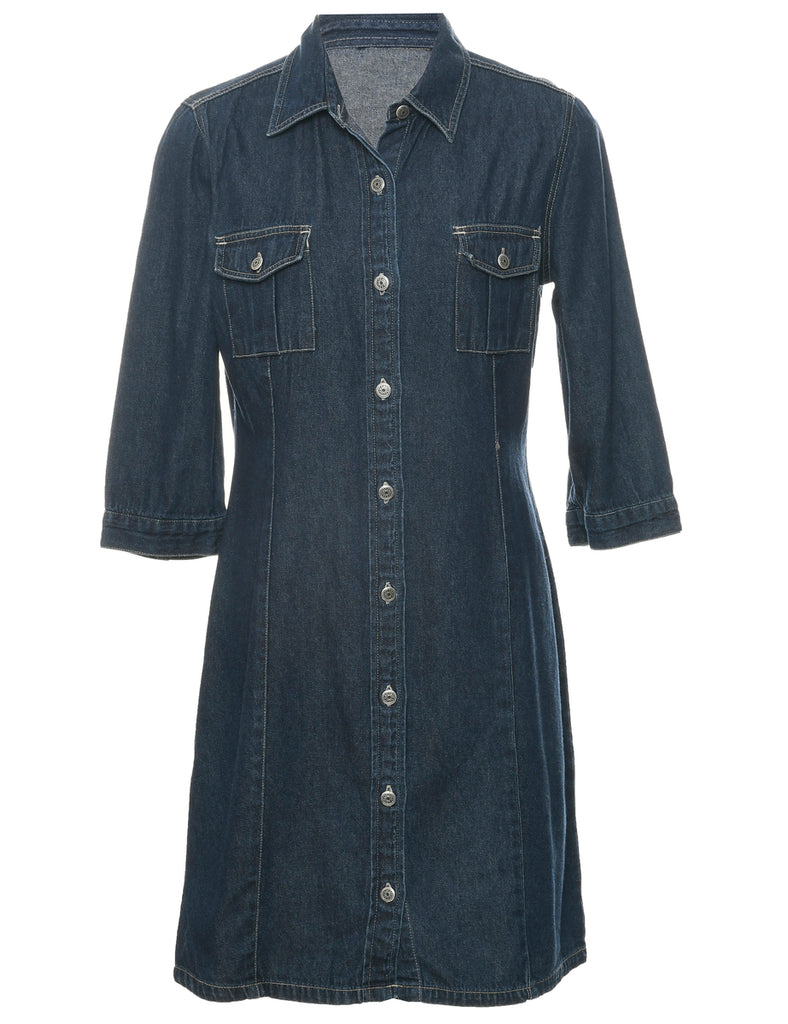 Indigo Denim Dress - M