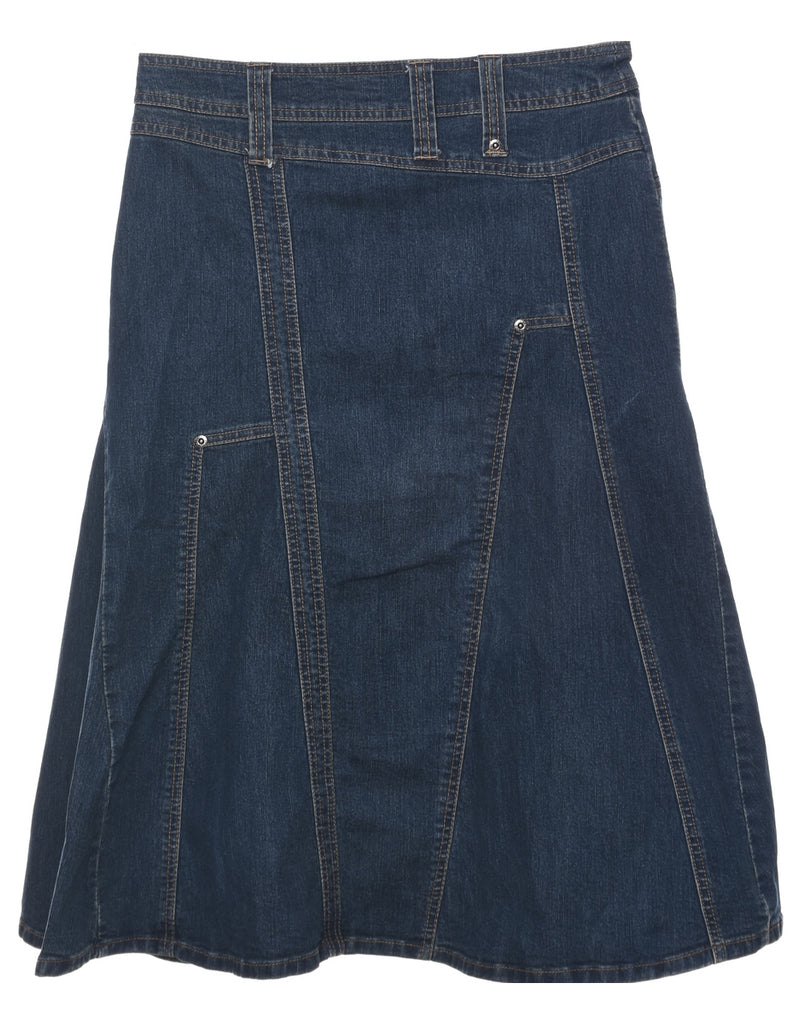 Indigo Denim Skirt - M