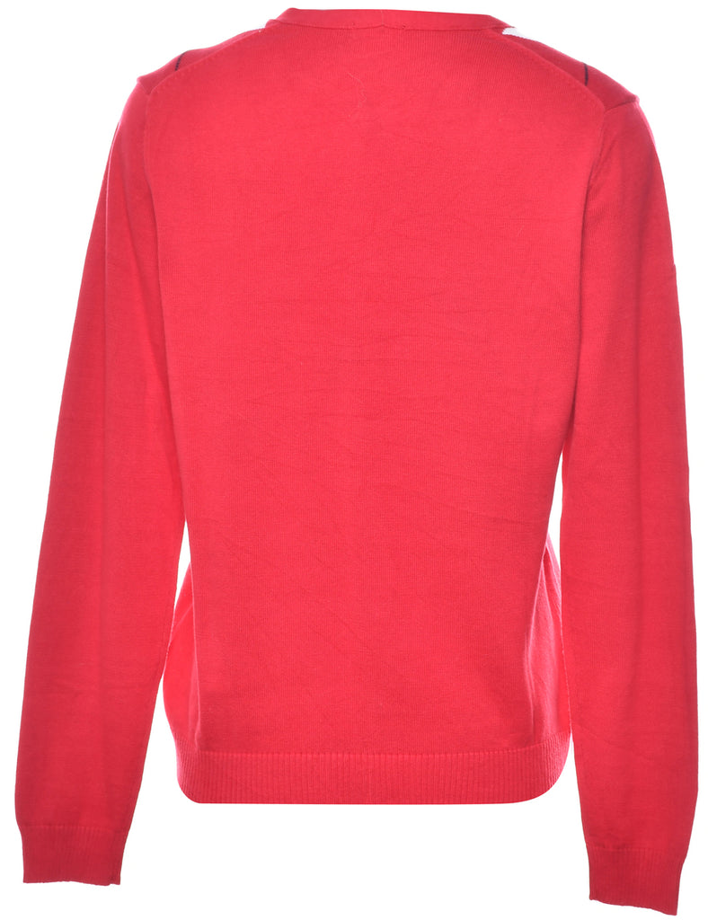 Izod Argyle Cardigan - M