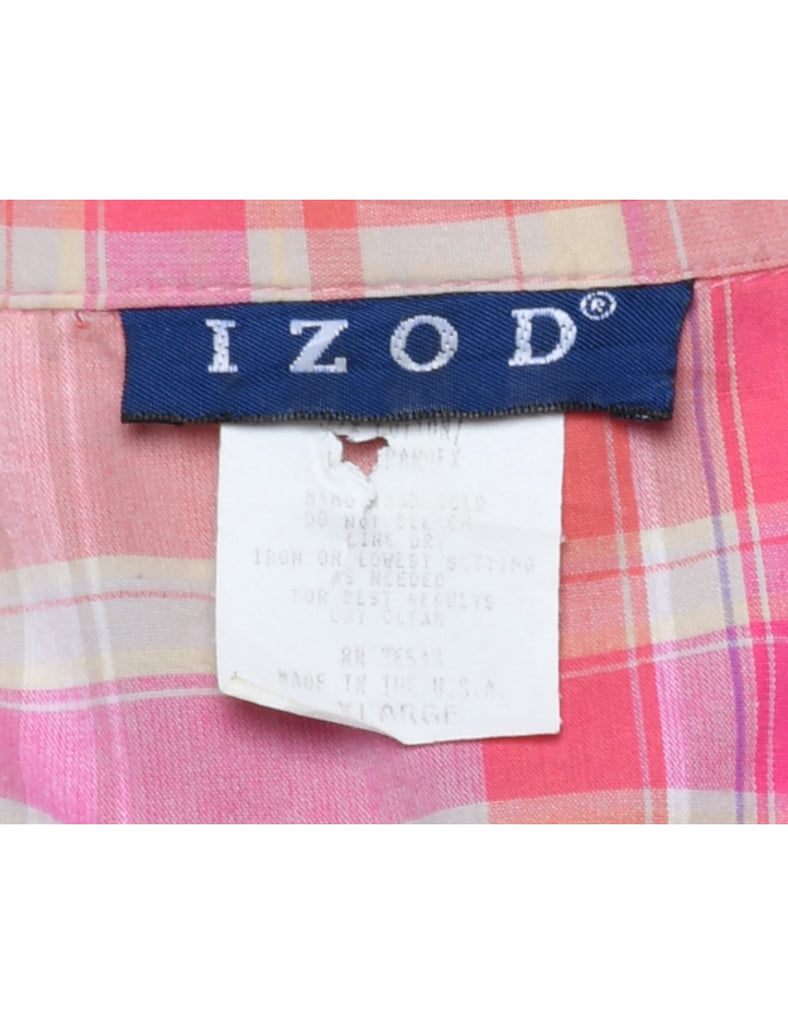 Izod Checked Shirt - L