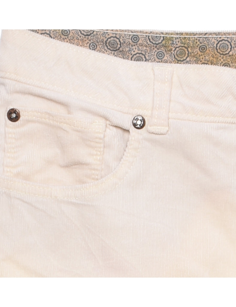 Izod Off-White Corduroy Trousers - W32 L31