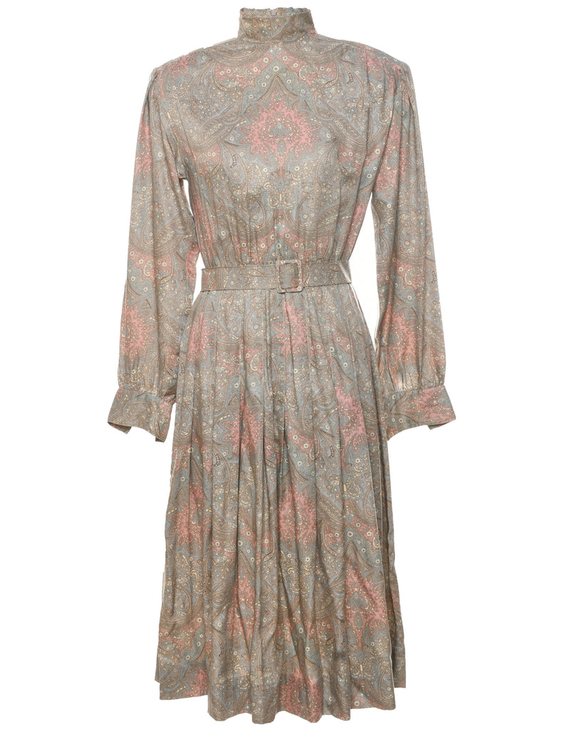 J.G.Hook Paisley Print Dress - M