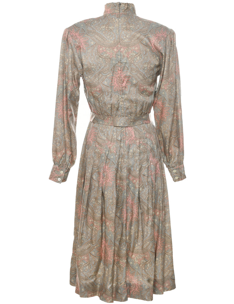 J.G.Hook Paisley Print Dress - M