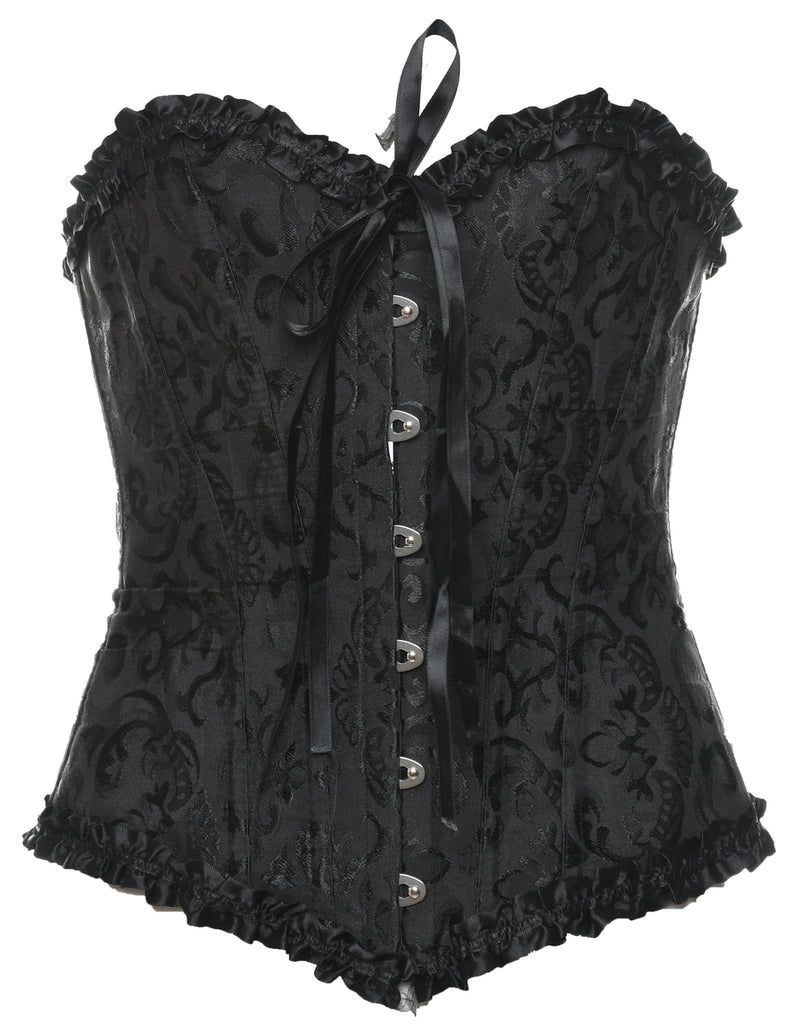 Jacquard Pattern Bustier - M