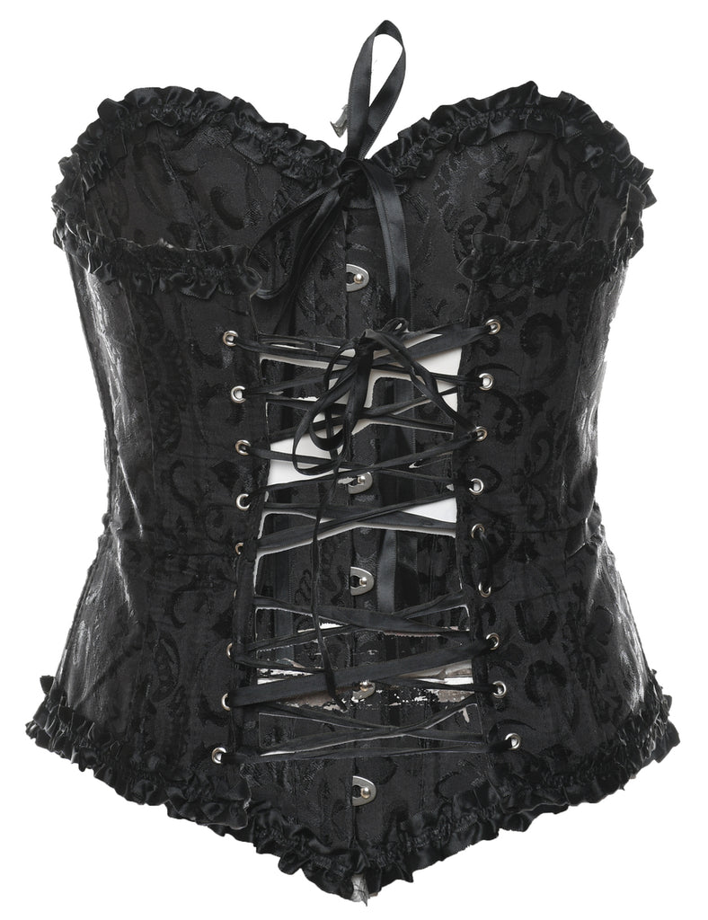 Jacquard Pattern Bustier - M