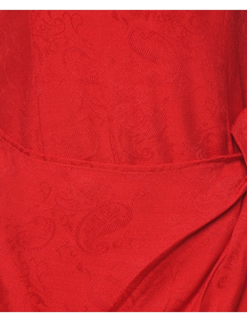 Jacquard Wrap Dress - M