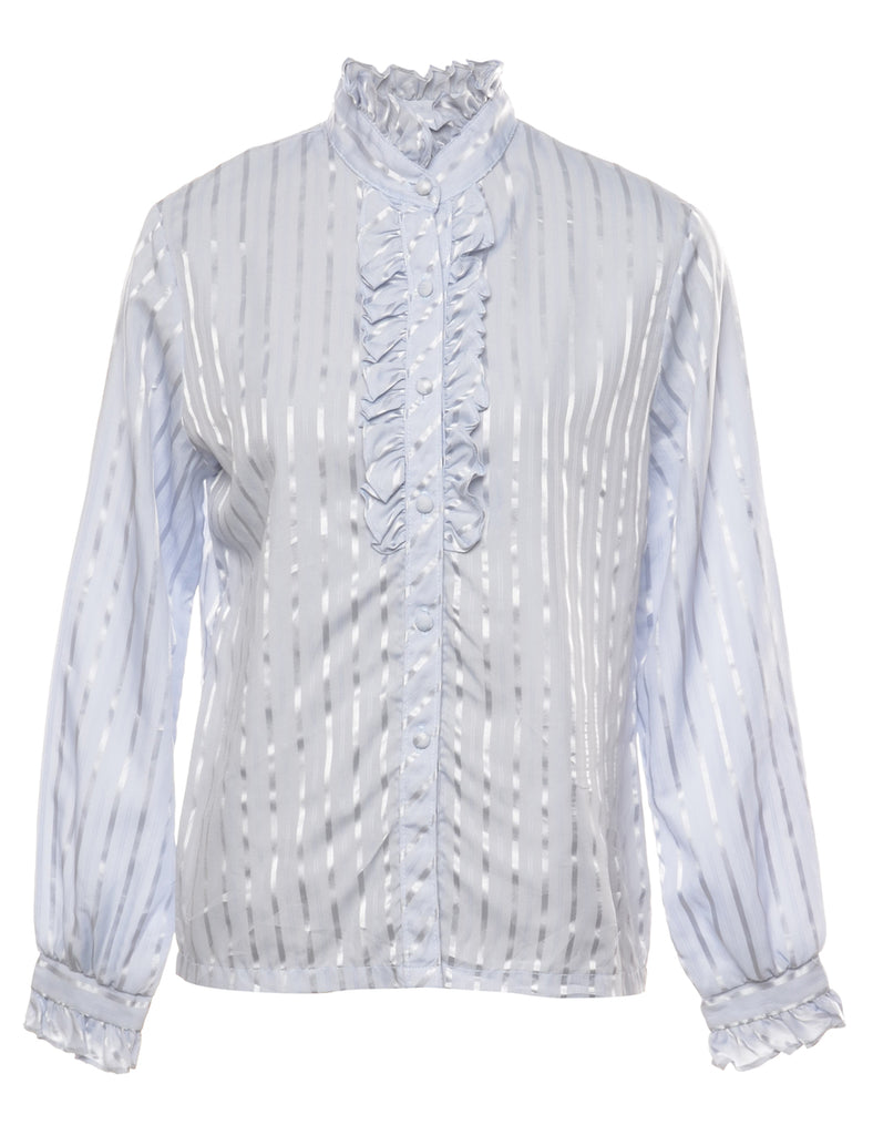 JC Penney Ruffle Front Blouse - M