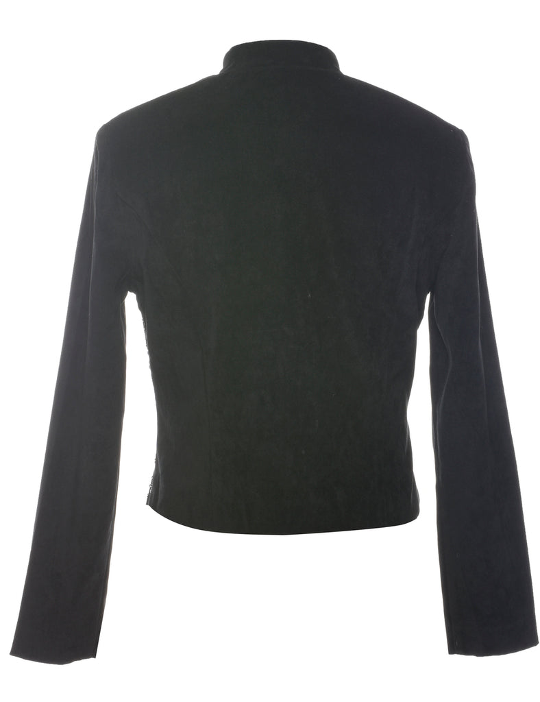 Jessica Howard Black & Silver 1990s Evening Jacket - M