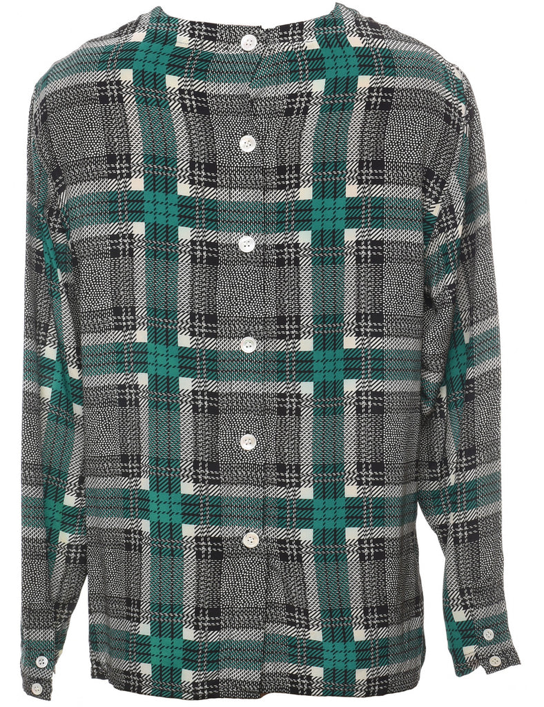 Jones New York Checked Blouse - L