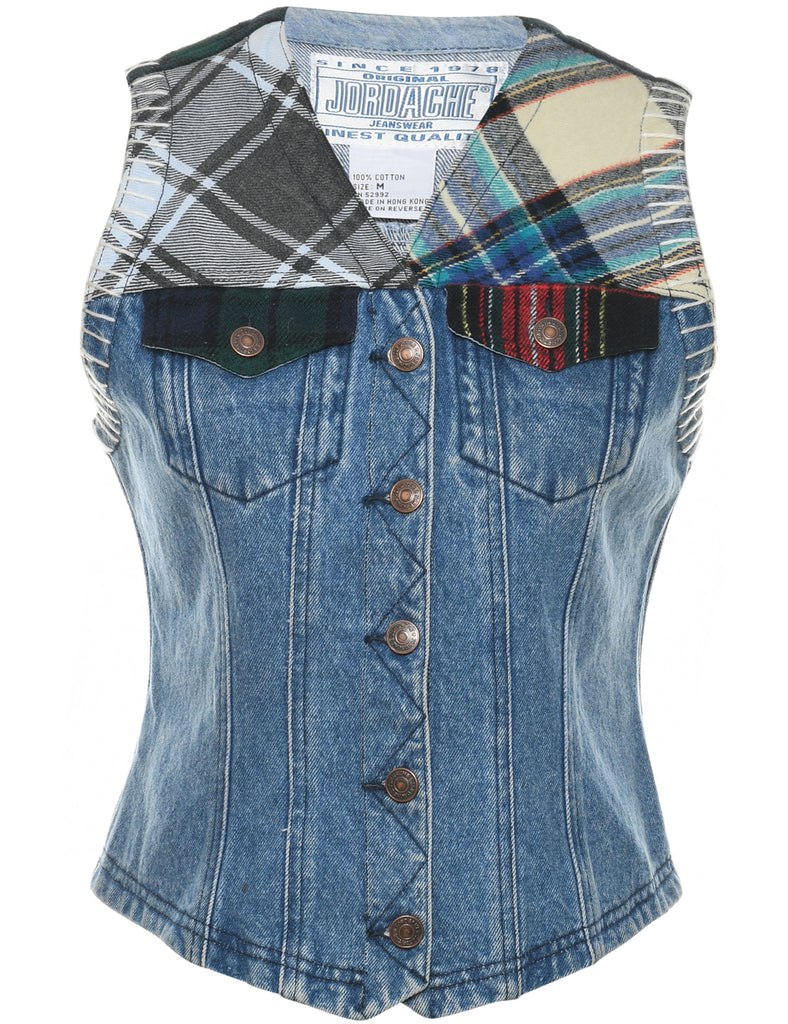 Jordache Denim Jacket Vest - M