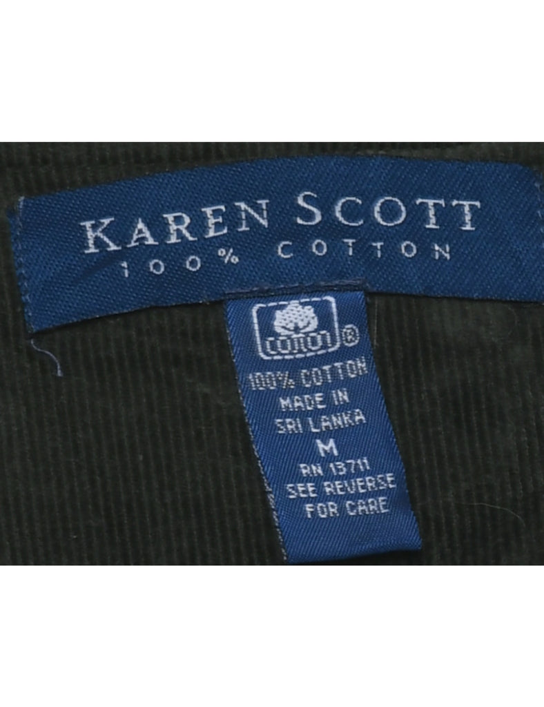 Karen Scott Corduroy Shift Dress - M