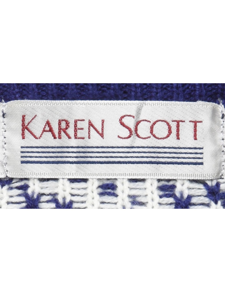 Karen Scott Paisley Pattern Jumper - L