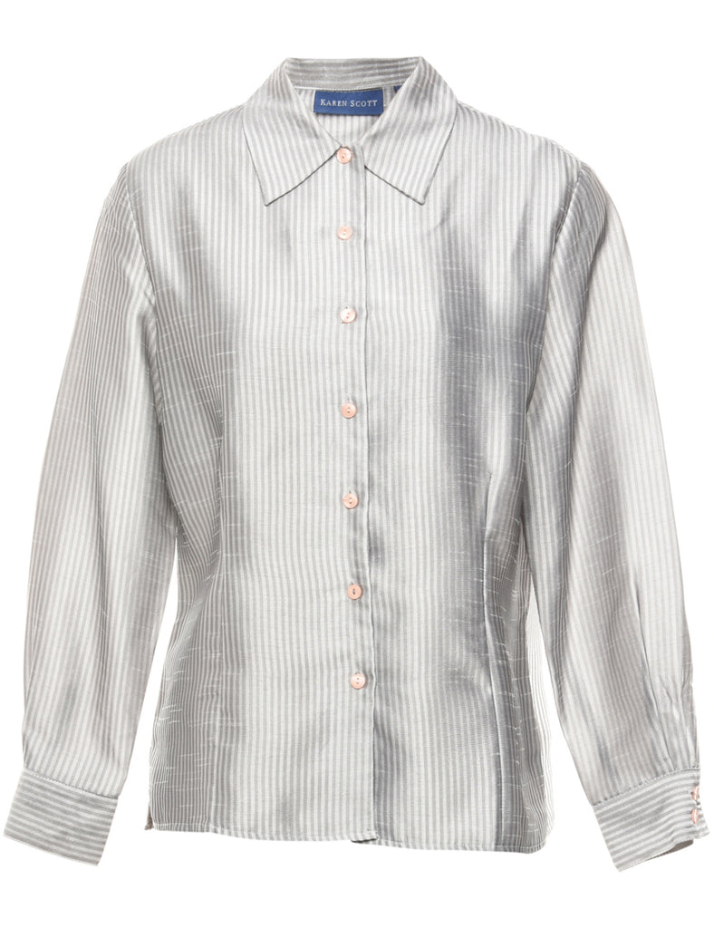 Karen Scott Striped Shirt - M