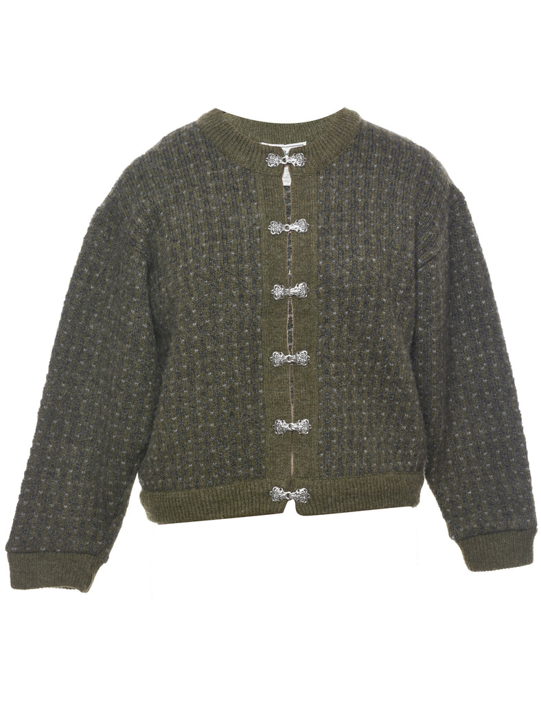 L.L. Bean Olive Green Cardigan - S