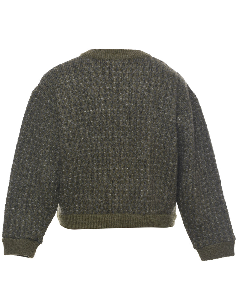 L.L. Bean Olive Green Cardigan - S