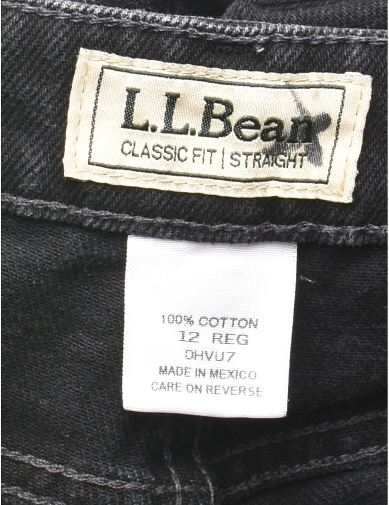 L.L. Bean Straight-Fit Black Jeans - W34 L29