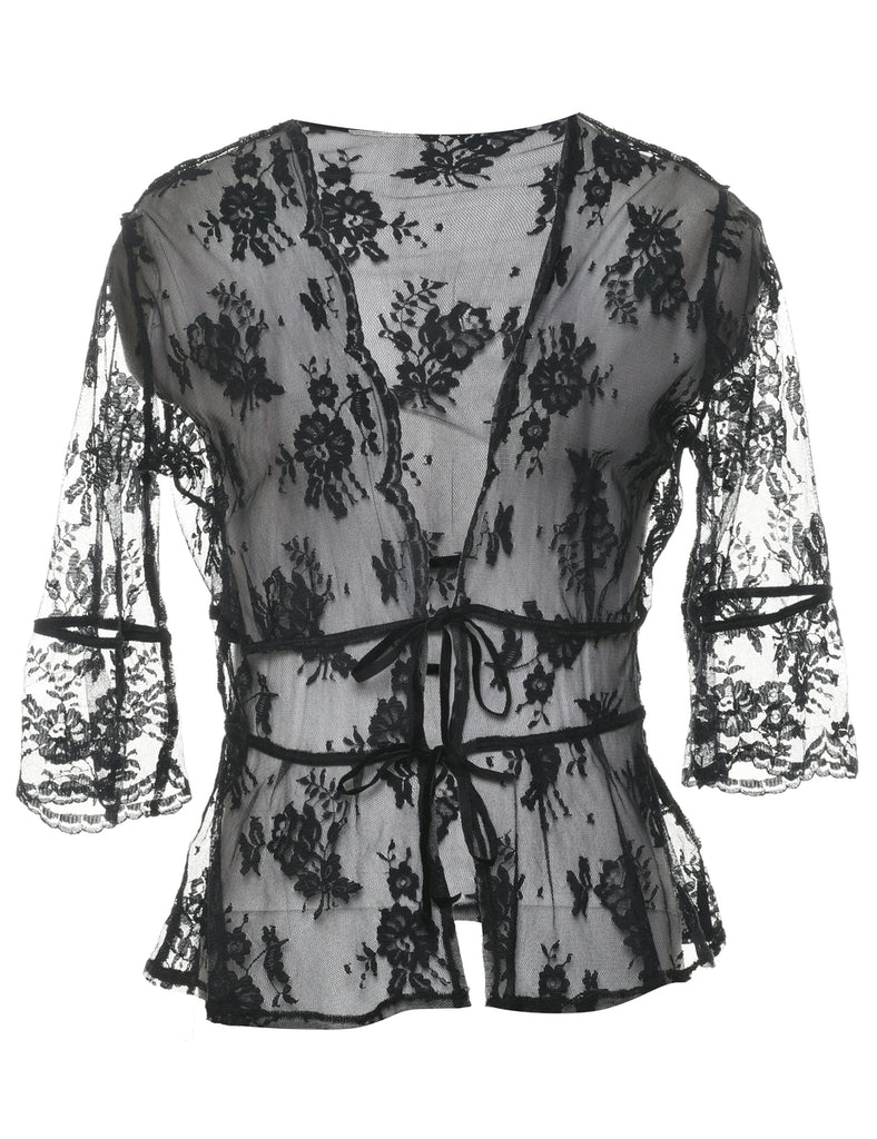 Lace Bed Jacket - XS