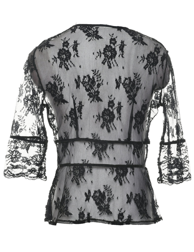 Lace Bed Jacket - XS