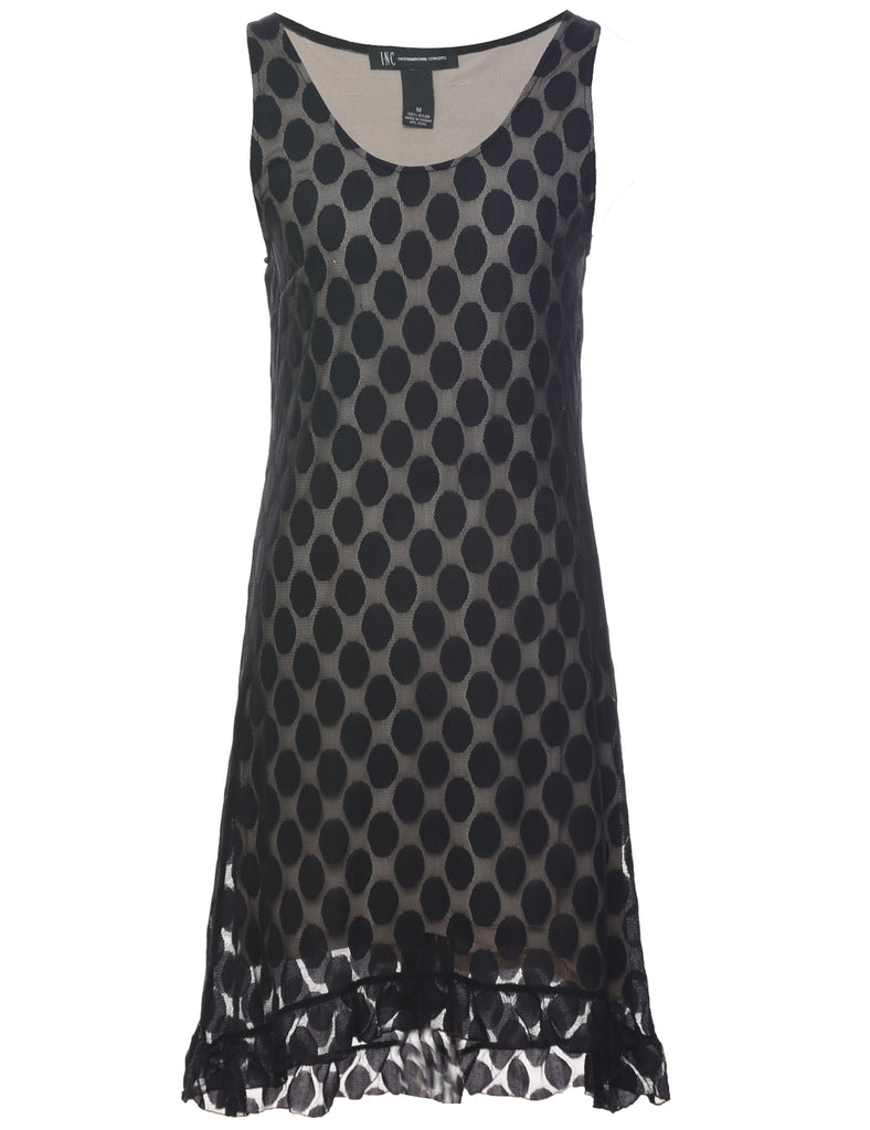 Lace Black Evening Dress - S