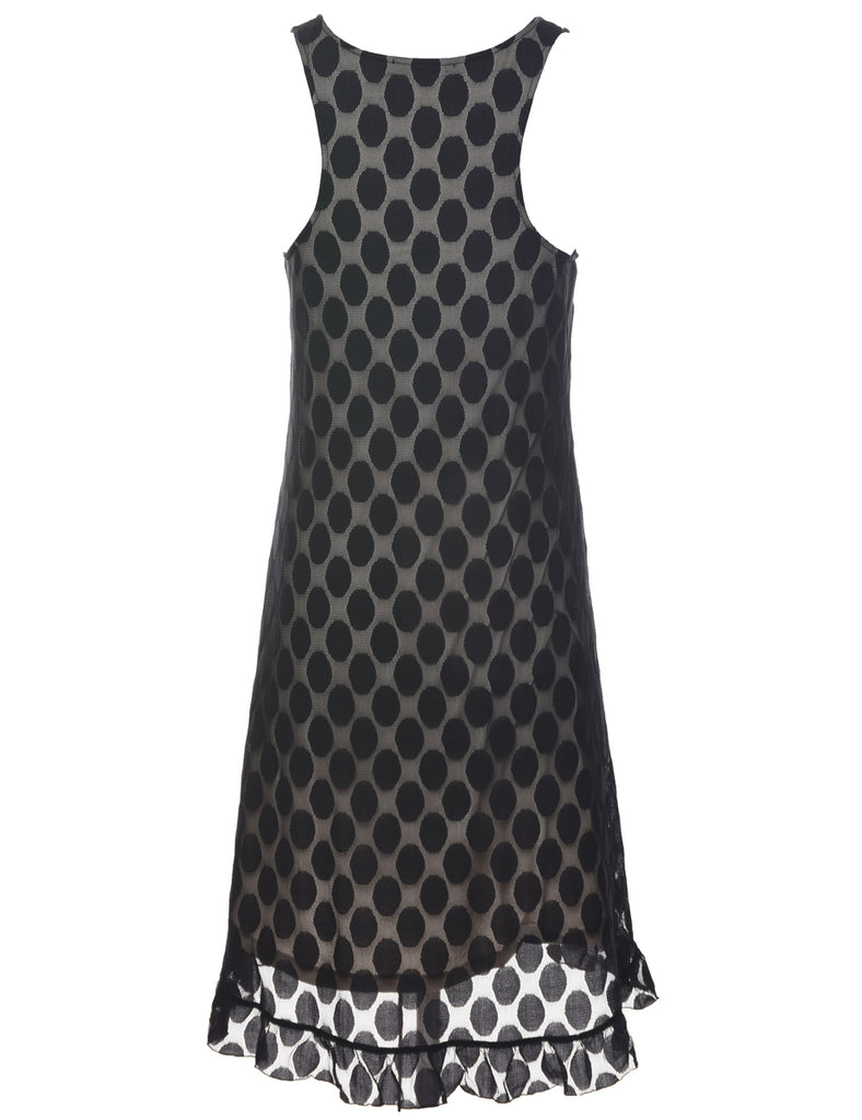 Lace Black Evening Dress - S