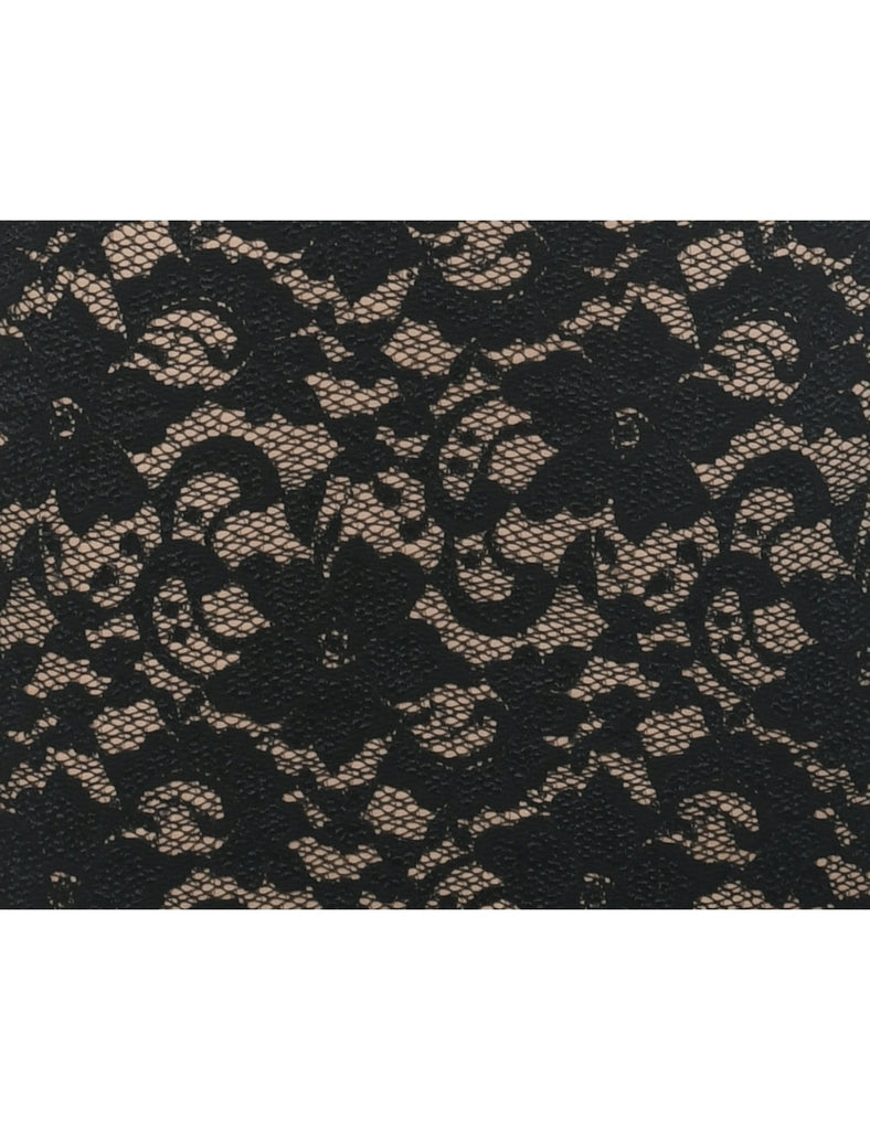 Lace Black Evening Dress - XS