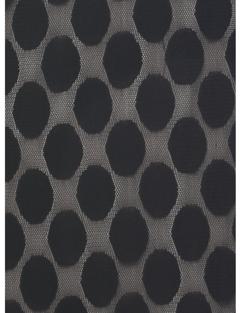 Lace Black Evening Dress - S