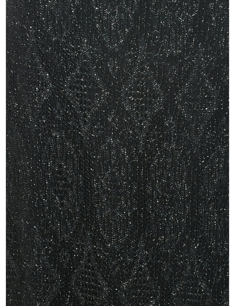 Lace Black Evening Dress - S