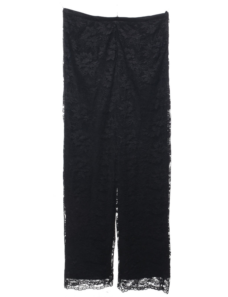 Lace Black Trousers - W32 L30