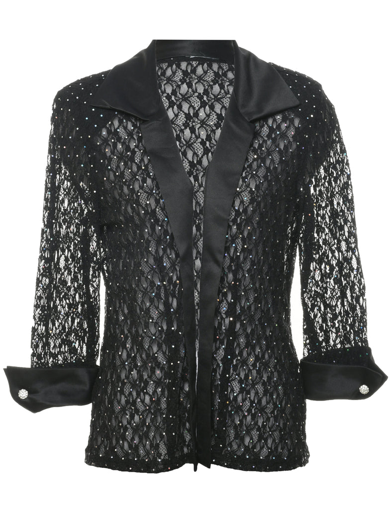 Lace Evening Blouse - M