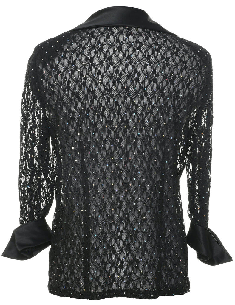 Lace Evening Blouse - M