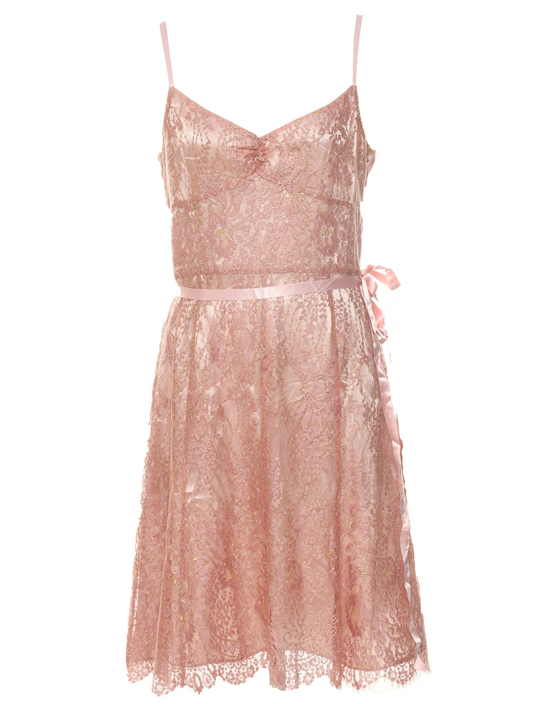 Lace Evening Dress - M