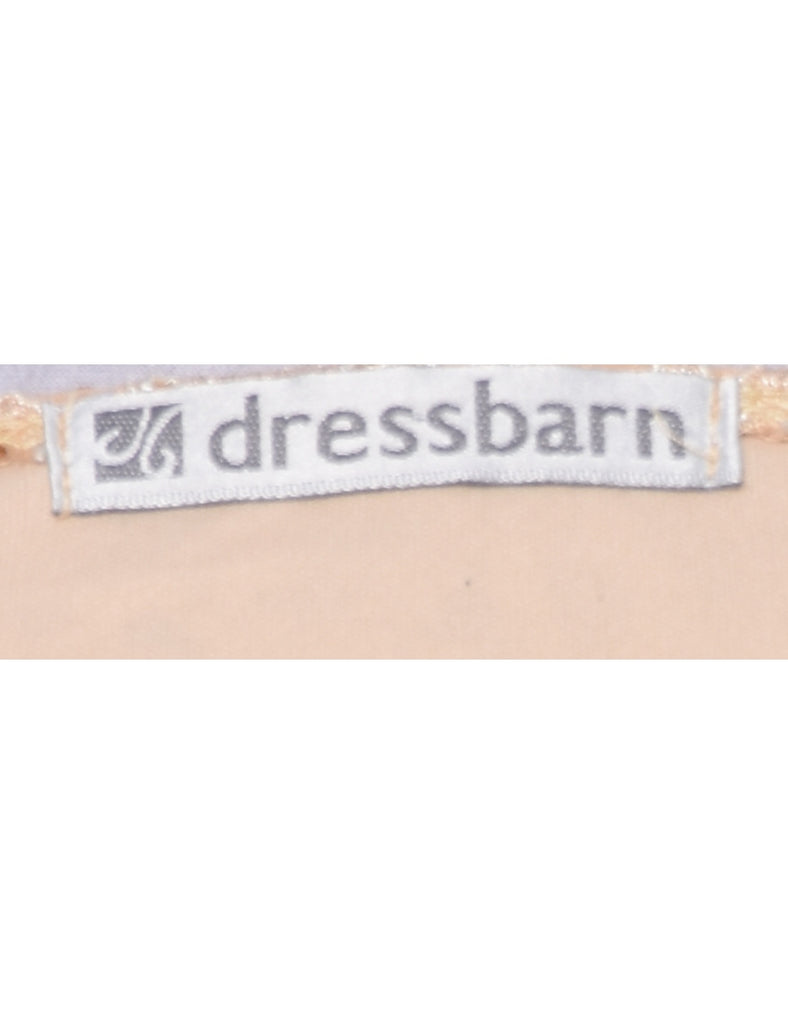 Lace Light Brown Evening Top - M