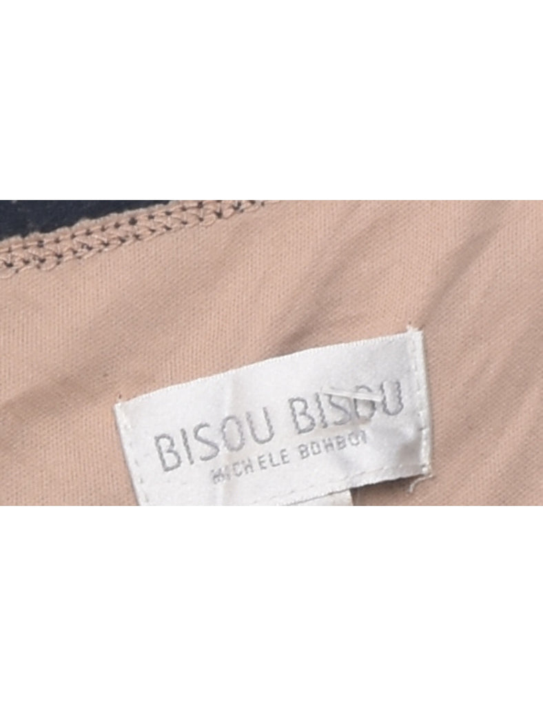 Lace Navy Evening Dress - S