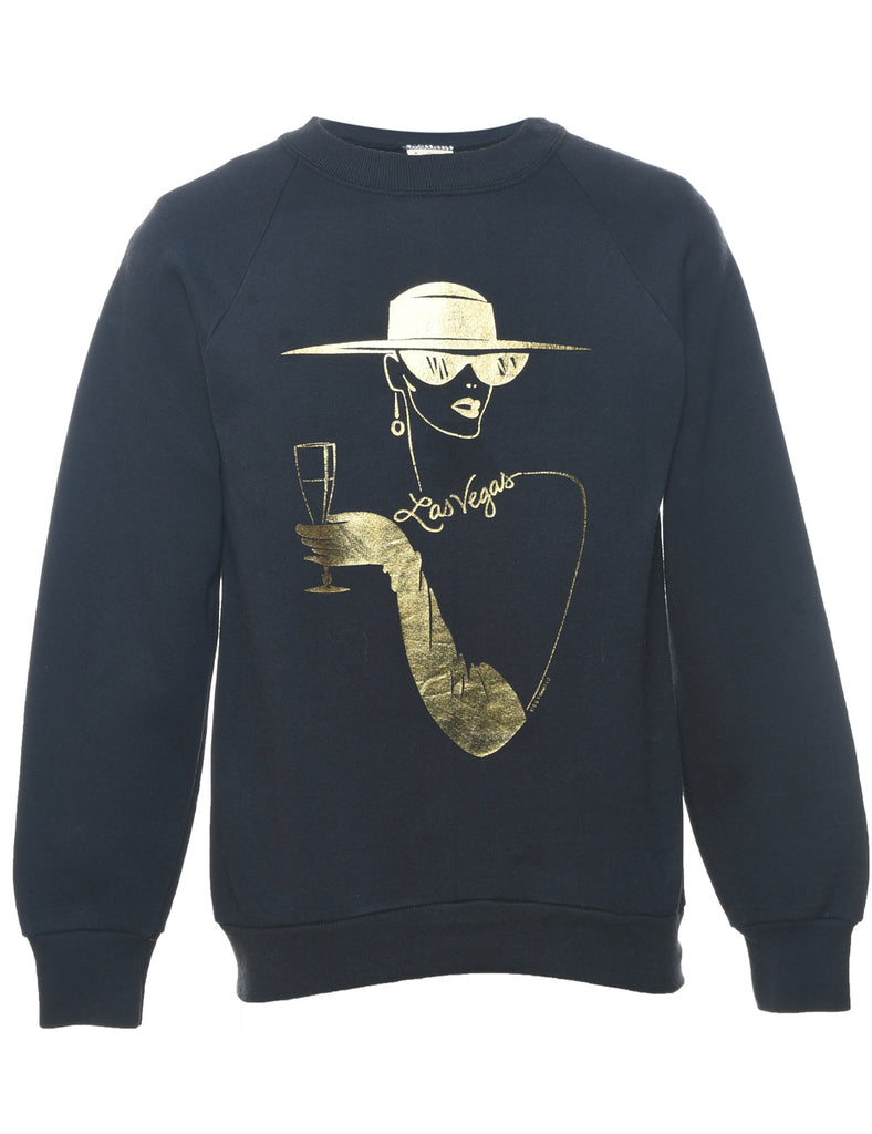 Las Vegas Printed Sweatshirt - S