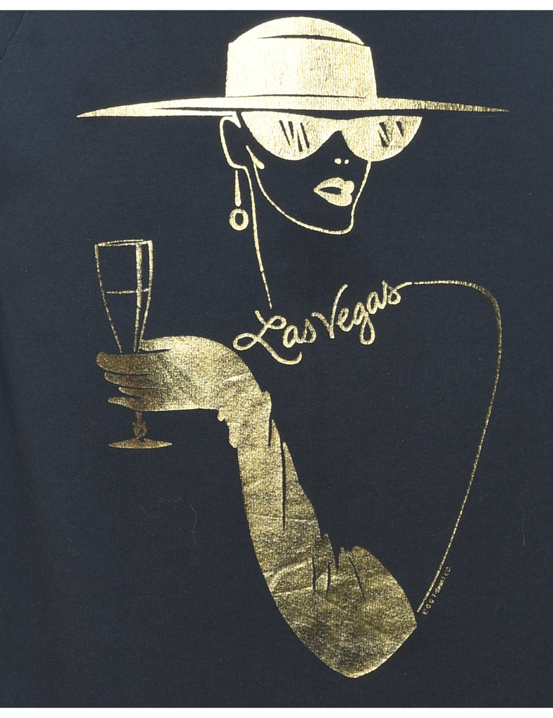 Las Vegas Printed Sweatshirt - S