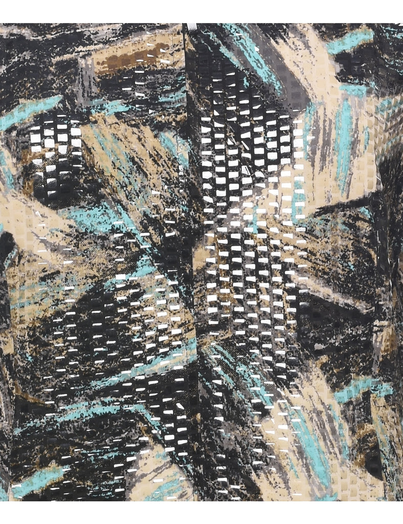 Laura Ashley Patterned Abstract Pattern 1990s Evening Jacket - S