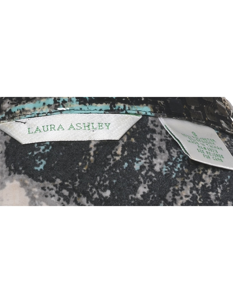 Laura Ashley Patterned Abstract Pattern 1990s Evening Jacket - S