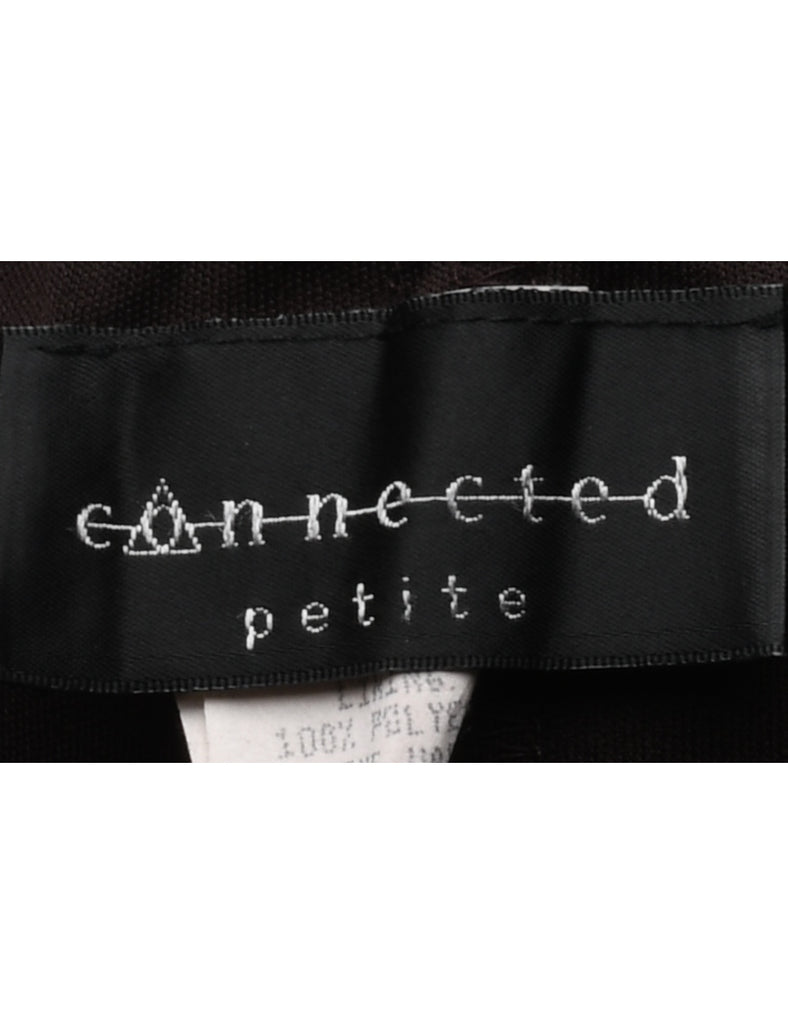 Leafy Print A-line Skirt - L