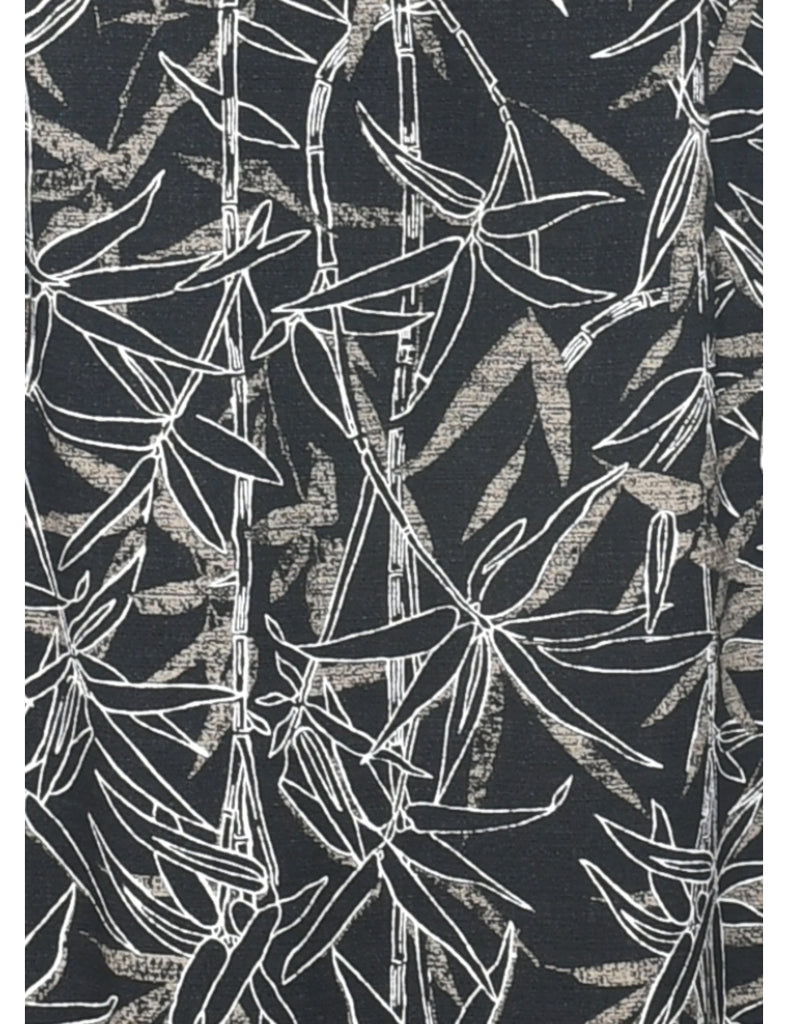 Leafy Print Dress - M